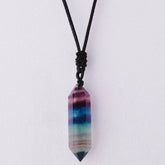 Pendentif Pointe de Cristal Fluorite