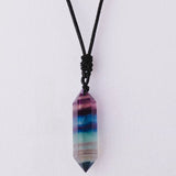 Pendentif Pointe de Cristal Fluorite