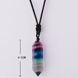 Pendentif Pointe de Cristal Fluorite