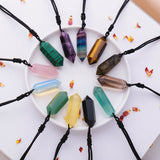 Pendentif Pointe de Cristal Oeil de Tigre