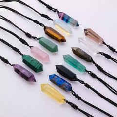 Pendentif Pointe de Cristal Obsidienne