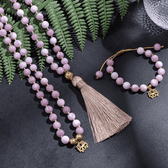 Mala en Kunzite | Lithothérapie Stéphanie