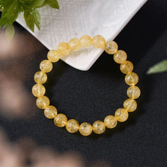 Collier Mala en Citrine + Bracelet Offert