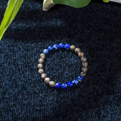 Collier Mala en Lapis Lazuli + Bracelet Offert