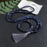 Collier Mala en Sodalite + Bracelet Offert