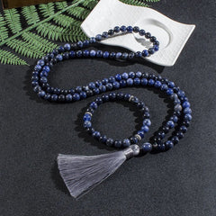 Collier Mala en Sodalite + Bracelet Offert