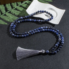 Collier Mala en Sodalite + Bracelet Offert