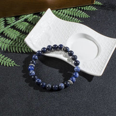 Collier Mala en Sodalite + Bracelet Offert