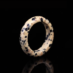 Anneau en Jaspe Dalmatien