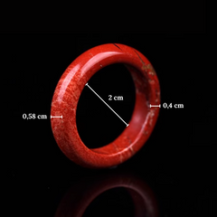 Anneau en Jaspe Rouge