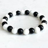 Bracelet en Tourmaline et Pierre de Lune | Lithothérapie Stéphanie