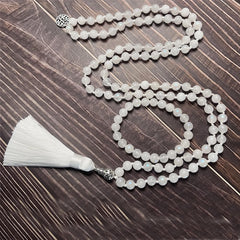 Collier Mala en Pierre de Lune + Bracelet Offert
