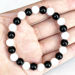 Bracelet en Tourmaline Noire et Pierre de Lune | Lithothérapie Stéphanie