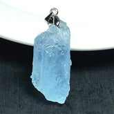 Pendentif en Aigue Marine Brute | Pièce Unique