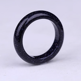 Anneau en Pierre de Sable Bleue