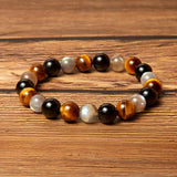 Bracelet en Tourmaline, Labradorite et Oeil de Tigre