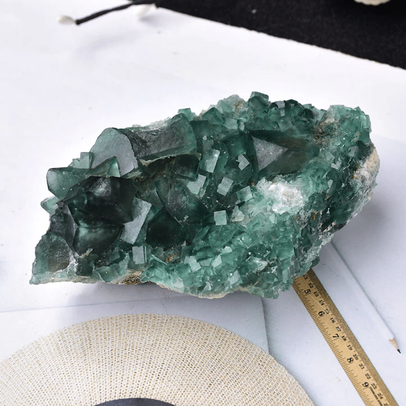 Druse de Fluorite Verte | Lithothérapie Stéphanie