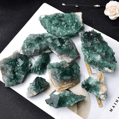 Druse Fluorite Verte | Lithothérapie Stéphanie