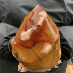 Bloc de Cornaline à Poser | Lithothérapie Stéphanie