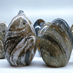 Bloc Poli Jaspe Océan | Lithothérapie Stéphanie