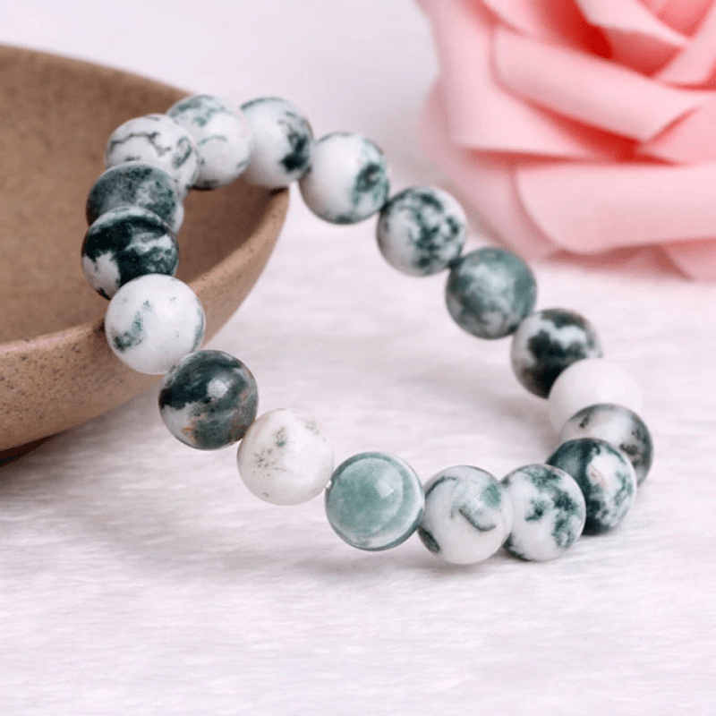 Bracelet en Agate Arbre | Lithothérapie Stéphanie