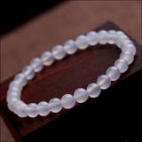 Bracelet Pierre Agate Blanche | Lithothérapie Stéphanie