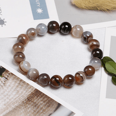 Bracelet Pierre Agate Botswana | Lithothérapie Stéphanie