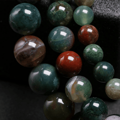 Bracelet Perles Agate Indienne | Lithothérapie Stéphanie