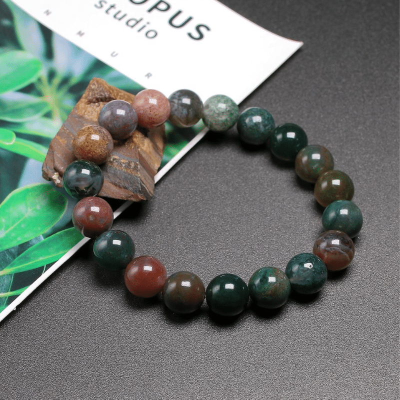 Bracelet en Agate Indienne | Lithothérapie Stéphanie
