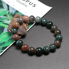 Bracelet en Agate Indienne | Lithothérapie Stéphanie