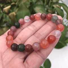 Bracelet Pierre Agate Multicolore | Lithothérapie Stéphanie