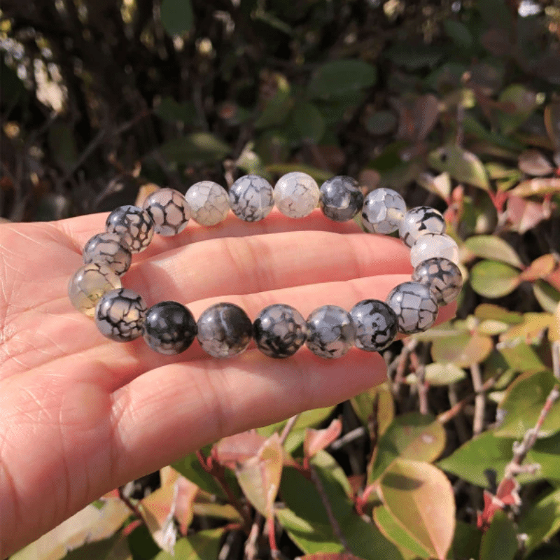 Bracelet en Agate Veine de Dragon | Lithothérapie Stéphanie
