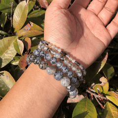 Bracelet Agate Veine de Dragon | Lithothérapie Stéphanie