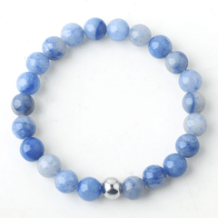 Bracelet en Aventurine Bleue | Lithothérapie Stéphanie