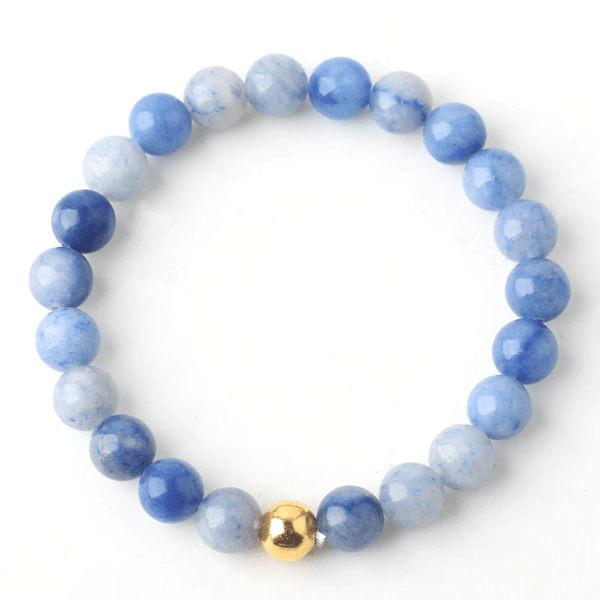 Bracelet d'Aventurine Bleue | Lithothérapie Stéphanie