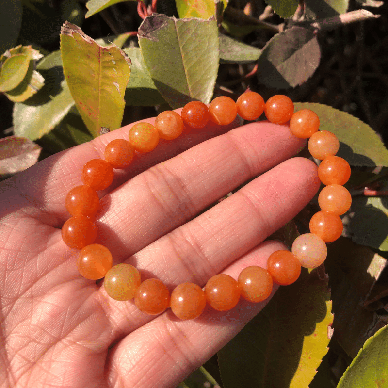 Bracelet en Aventurine Orange | Lithothérapie Stéphanie