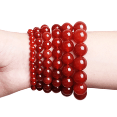 Bracelet Pierre Cornaline Rouge | Lithothérapie Stéphanie