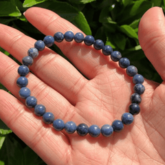 Bracelet Pierre Dumortiérite | Lithothérapie Stéphanie