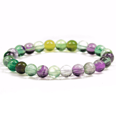 Bracelet Fluorite Arc en Ciel | Lithothérapie Stéphanie