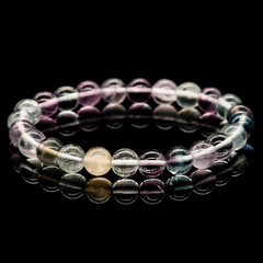 Bracelet Fluorite Arc-en-Ciel | Lithothérapie Stéphanie