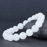 Bracelet Pierre Jade Blanc | Lithothérapie Stéphanie