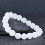 Bracelet en Jade Blanc | Lithothérapie Stéphanie