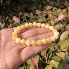 Bracelet Pierre Jade Jaune | Lithothérapie Stéphanie