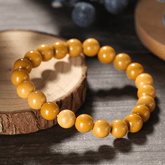 Bracelet en Jaspe Jaune | Lithothérapie Stéphanie