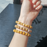 Bracelet Pierre Jaspe Jaune | Lithothérapie Stéphanie