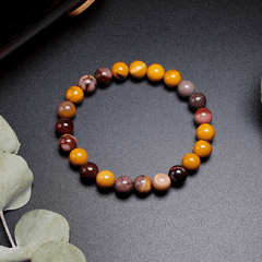 Bracelet en Jaspe Mokaïte | Lithothérapie Stéphanie