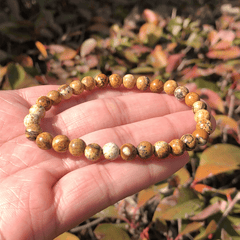 Bracelet Femme en Jaspe Paysage | Lithothérapie Stéphanie