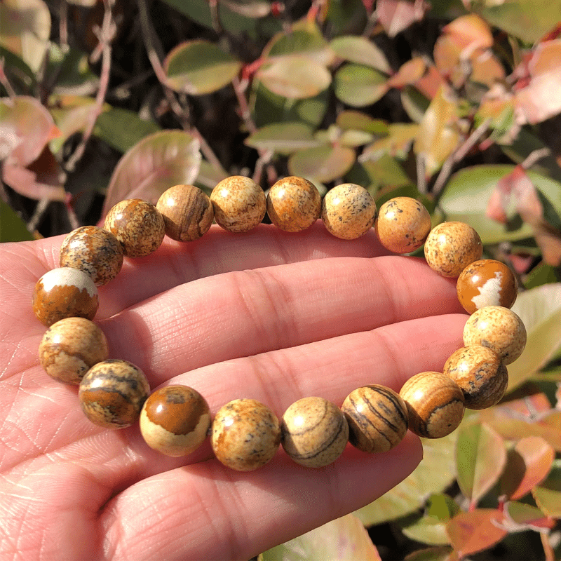 Bracelet en Jaspe Paysage | Lithothérapie Stéphanie