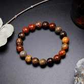 Bracelet en Jaspe Picasso | Lithothérapie Stéphanie