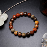 Bracelet en Jaspe Picasso | Lithothérapie Stéphanie